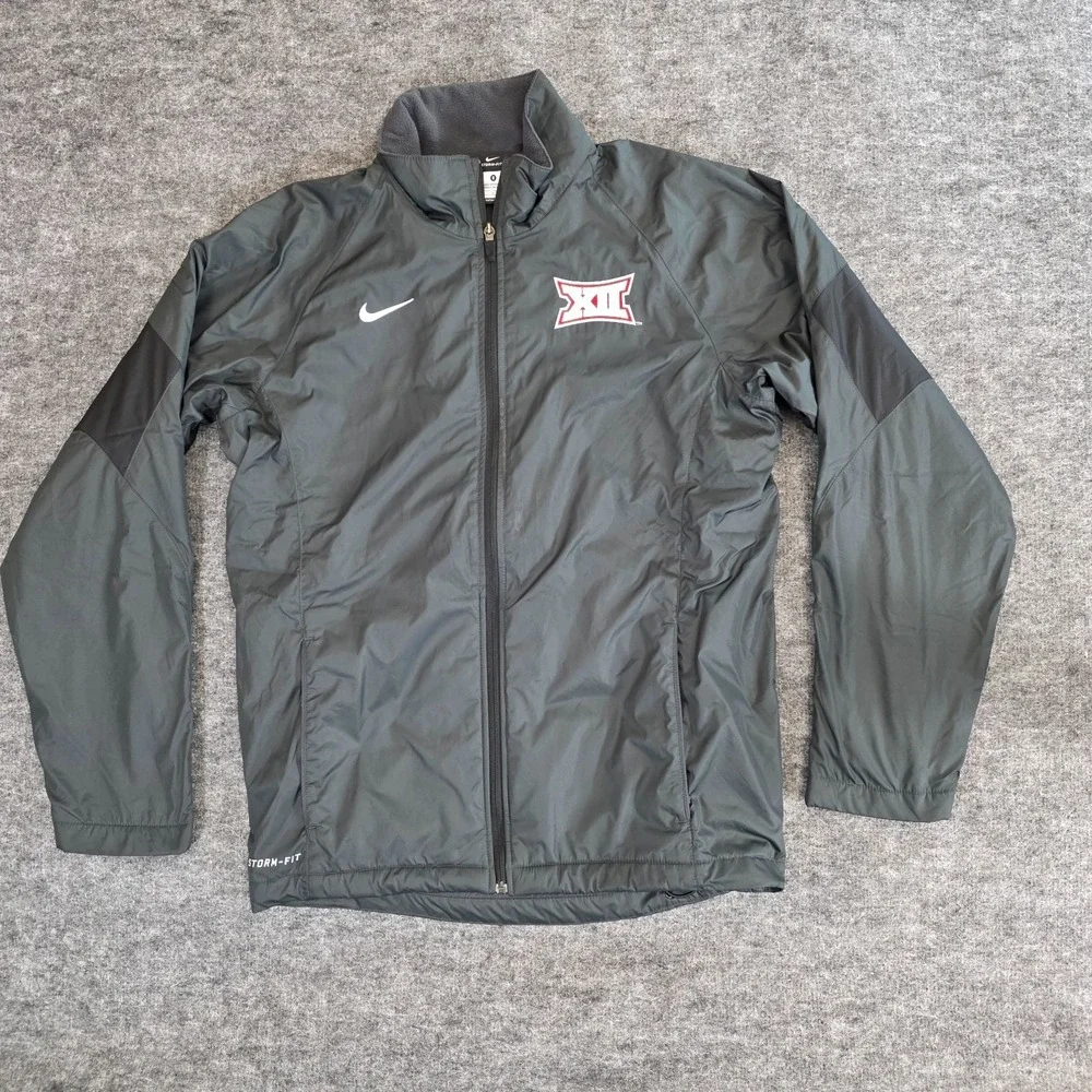 Nike Storm-Fit‎ Jacket Womens Small Gray Big 12 NCAA Athletic Windbreaker